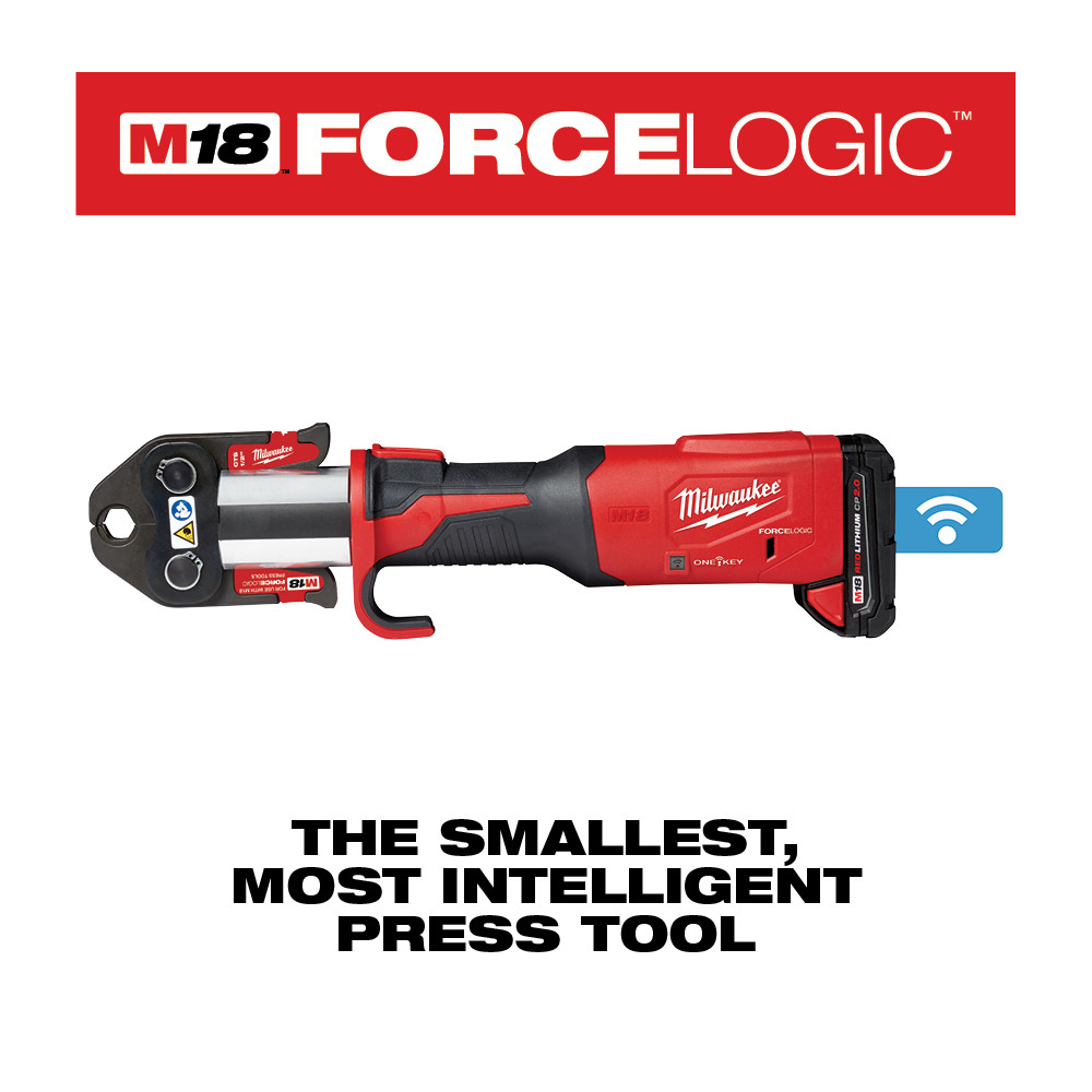 Milwaukee M18 FORCE LOGIC Press Tool with ONE-KEY Advanced Kit from GME Supply